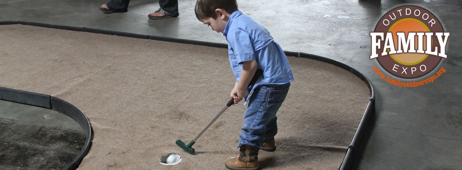 Putt Putt Golf at the Family Outdoor Expo
